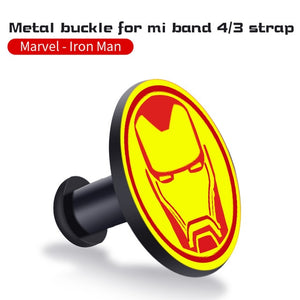 For Xiaomi Mi Band 4 3 Strap Metal buckle silicone wrist strap miband 3 accessories bracelet Miband 4 watchband Avengers Pattern