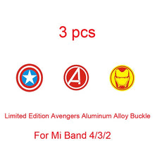 Load image into Gallery viewer, For Xiaomi Mi Band 4 3 Strap Metal buckle silicone wrist strap miband 3 accessories bracelet Miband 4 watchband Avengers Pattern