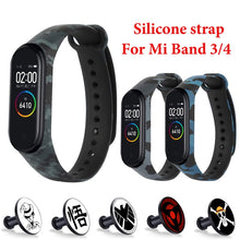 Load image into Gallery viewer, For Xiaomi Mi Band 4 3 Strap Metal buckle silicone wrist strap miband 3 accessories bracelet Miband 4 watchband Avengers Pattern